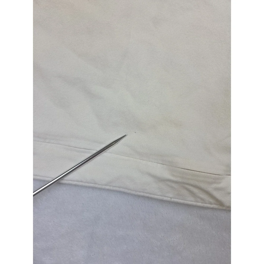 Pottery Barn Embroidered Floral Pillow Sham‎ Cover White Zip 16x26 100% Cotton